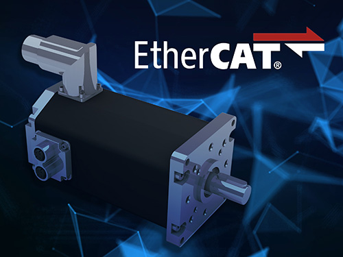 Compact EtherCAT servo motor with gearbox, designed for high-performance motion control, factory automation, robotics, and networked industrial systems.